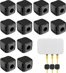 Magnetische Kabel-Clips, Kabel-Organizer, magnetische Schreibtisch-Kabel-Clips, selbstklebend, Kabel-Organizer, f&uuml;r Schreibtisch, Nachttisch, Ladekabel, USB, Audiokabel, 12 St&uuml;ck