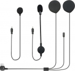 Mootorratta kiivri peakomplekt Hi-Fi k&otilde;lar koos poomi ja nupu mikrofoniga Audio komplekt X10 jaoks