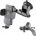 Cellularline - Hug Air 15 - nutitelefoni toetus auto traadita i Qi - automaatne avamine ja sulgemine - topelt tuuler&uuml;nnak armatuurlauale ja konksud ventilatsiooniplaatide jaoks - v&otilde;imsus 10 W