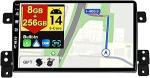 [8G+256G, 8-Core] Android 14 IPS autoraadio Suzuki Grand Vitara (2005-2015) jaoks - Traadita CarPlay/Android Car/DSP - LED-kaamera ja mikrofon - 9-tolline 2 DIN - DAB roolijuhtimispuldi kiire k&auml;ivitamine