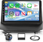 Sisseehitatud DAB-tuuner/DAB+: 8 Core 4 + 64G 9-tolline IPS Android Autoradio Ford Fiesta 2009-2017 jaoks koos Carplay Android Auto traadita navigatsiooniga GPS peeglilink Bluetooth FM/RDS/32EQ WiFi SWC tagumine vaade