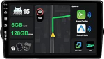 [6G + 128G] IPS 9-tolline Android 15 autoraadio Fiat Tipo Aegea Egea 2015-2017 jaoks koos Navi Octa Core'iga [Sisseehitatud CarPlay/Android Car/DSP/peegel Link/GPS Navi/360 Camera/Bluetooth 5.0/WiFi/USB