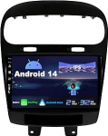 SXAUTO Android 14 autoraadio Fiat Freemont Dodge Journey Leap (2012-2020) - Sisseehitatud CarPlay / Android Car - Tagurduskaamera tasuta - 2G + 32G - Juhtrattajuhtimine DAB Fast Boot - 2 DIN IPS 9