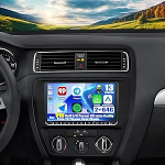 CAMECHO 2G + 64G Android 13 autoraadio VW Golf 5 Polo Skoda jaoks koos Navi Carplay juhtmevaba Android autoga, Double DIN raadio 9-tollise puuteekraaniga Bluetooth/FM/RDS SWC + HD tagurduskaamera