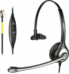 Wantek juhtmega telefoni peakomplekt mono k&otilde;rvaklappide ja m&uuml;rasummutusmikrofoniga Yealink T42 Avaya 1608 9640 Cisco 7905 7911 Grandstream GXP1400 Snom 870 Huawei C58 AltiGen IP805 Panasonic KXT IP telefonid (F600Y1)