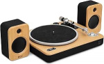 House of Marley Stir it Up Wireless 2 plaadim&auml;ngija Bluetooth 10 W k&otilde;larid, j&auml;tkusuutlikult tehtud plaadim&auml;ngija, vin&uuml;&uuml;l m&auml;ngija lihtne seadistamine, Bambus