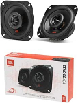 2 k&otilde;larid &uuml;hilduvad JBL Stage2 424 koaksiaal 2-Way Square 10,00 cm 100 mm 4 tolli 25 Watt RMS 150 Watt Max 4 Ohm 88 dB SPL Auto &Uuml;ks paar
