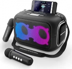 Energy Sistem karaokek&otilde;lar (Bluetooth 5.4, MP3 m&auml;ngija, LED tuled, IPX4, 2 mikrofoni, 8 tundi aku kestvust) (Star)