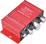Mini Audio v&otilde;imendi 12V 2 kanaliga 20W + 20W digitaalne HiFi Stereov&otilde;imendi alumiiniumsulamist korpusega, mis sobib mitte rohkem kui 6-tollise ja impedantsi 4 kuni 8&Omega;, 20W