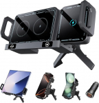15W Kiire traadita laadija auto mobiiltelefoni hoidja koos laadimisfunktsiooniga Galaxy Z Fold 6/5/4/3, Induktsioon topeltpooliga traadita autolaadijad, kiire Qi laadimisjaam Z Flip 6/5/4/3 iPhone 16 jaoks