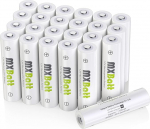 MXBatt AAA aku 1100 mAh 1,2 V Nimh akud AAA laetav, 24 aku AAA 1200 ts&uuml;klit madala enesepuhastuse pakendiga