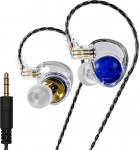 ND Planet IEM k&otilde;rvaklapid, 12mm Dual Magnetic Driver, HiFi Gaming k&otilde;rvaklapid koos eemaldatava 2-poldilise kaabliga, m&uuml;raeristavad k&otilde;rvamonitorid muusikutele, audiofiilidele, lauljatele