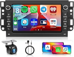 Hodozzy 6G+128G 8-tuumaline autoraadio Chevrolet Epica Holden Daewoo Pontiac Aveo Captiva Android raadio Bluetooth Navi, 7-tolline puuteekraan koos Carplay Android autoga, WiFi Canbus DSP FM RDS+ kaamera