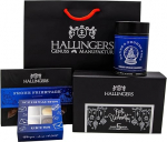 Hallingers Frohe Weihnachten - Suur nr. 01 - J&otilde;ulukinkide komplekt &scaron;okolaaditahvlite, nugati mandlite ja teega (komplekt) - Lihav&otilde;tte kingitused Lihav&otilde;tte korvi lihav&otilde;ttemunad ja lihav&otilde;tte dekoratsioon | Gl&uuml;ckw