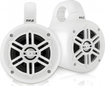 Pyle Outdoor Speaker, Marine Speaker, veekindel, 300 W Outdoor Speaker, Music Box, 2-Way Outdoor Speaker, Jeep, Boat, Camping & Beach, Portable, Easy to Assemble, White