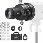 GODOX BP-SE LED-projektsioonitarvik, Bowens Mount Snoot Spotlight GOBO projektor (BP-SE85)