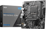 MSI PRO H610M-E DDR4 emaplaat, Micro-ATX - toetab Intel 12. p&otilde;lvkonna protsessoreid, LGA 1700-2X DIMM (3200MHz), 1x PCIe 4.0 x16 pesa, 1 x M.2 Gen3, USB 3.2 Gen1, 1G LAN, HDMI 1.4 & VGA