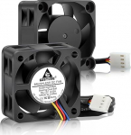 GDSTIME 2 tk 12 V 4020 ventilaator 4 pin 40 mm x 20 mm PWM topelt kuullaagriga harjadeta jahutusventilaator 5000 rpm