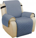 KXAOXGRC Sofa Armrest Protector Covers, 1 Set Sofa Cover, Removable Children's Mat, Armchair Seater, Furniture Protection, Protective Covers, Washable Armrest Covers (Blue Grey, Large)