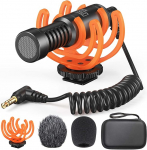 Pixel M80 kaameramikrofon koos 3m pikenduskaabliga, Shotgun mikrofon, professionaalne mikrofon kaamerale, iPhone, Android nutitelefonile, Canon, Nikon DSLR (iPhone'i adapter ei kuulu komplekti)