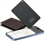 CASCHO Air Tag Card Wallet Tracker Card Thin1.6 mm, veekindel rahakoti otsija &uuml;hildub Apple'iga Kus on? App (ainult iOS), Bluetooth Item Finder Smart Card for Suitcase/Wallets/Keys, Must