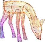 Twinkly 3D p&otilde;hjap&otilde;drad - Hirv, 160 RGB+W LED, 90cm, raud/akr&uuml;&uuml;l, pistik F