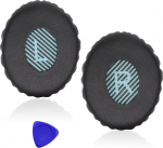 Professionaalsed asendusk&otilde;rvapadjad Bose On-Ear 2 (OE2 & OE2i) / SoundTrue On-Ear (OE) / SoundLink On-Ear (OE) k&otilde;rvaklappidele, Premium k&otilde;rvapadjad pehmema naha ja m&auml;luvahuga, mustad