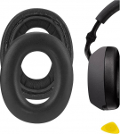 Geekria QuickFit asendusk&otilde;rvaklapid Bowers & Wilkins PX7 k&otilde;rvaklappidele, k&otilde;rvaklappide k&otilde;rvapadjad, k&otilde;rvaklapi kate, remonditarvikud (must)