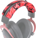WC BandZ Cloud - Silikoonist peapaelakate HyperX Cloud seeria k&otilde;rvaklappidele Wicked Cushions | Suurem mugavus, stiil ja higikaitse | Eksklusiivne HyperX Cloud seeria jaoks | Punane Camo