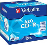 Verbatim 43327-10PK 80Min 52X Crystal CD-R JC JC