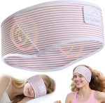 Schlafkopfh&ouml;rer-Stirnband, gestreift, weich, hautfreundlich, Schlafmaske mit d&uuml;nnen HD-HiFi-Bluetooth-Lautsprechern, kabellose Musik-Stirnband-Kopfh&ouml;rer f&uuml;r M&auml;nner, Frauen, Teenager, Entspannung