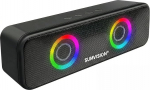 Sumvision Tekuno kaasaskantav Bluetooth-k&otilde;lar, t&otilde;elised traadita stereok&otilde;larid, Chroma LED, 24 tundi, 1200 mAh, pikaajaline aku, Bluetooth 5.3, USB-C kiirlaadimine, parandab