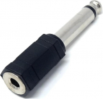 DRUT 1 St&uuml;ck. 6,35 mm Mono 1 4 Zoll Buchse auf 3,5 mm Stereo 1 8 Zoll Buchse Audioadapter