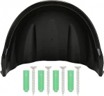 Vastupidav ABS plastikust p&auml;ikese- ja vihmakate v&auml;litingimustes kasutatavate turvakaamerate jaoks, k&otilde;rge &uuml;hilduvuse ja diskreetse kaabeldisainiga, ideaalne poolkera ja (must)