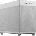 ASUS Prime AP201 MicroATX korpus valge (33 liitrit, toetab 280 ja 360 mm jahutit, kuni 338 mm pikkuseid graafikakaarte ja standardseid ATX toiteallikaid)