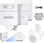 Godox iM22 Mini v&auml;lk 5 v&otilde;imsusastmega 440 t&auml;isv&otilde;imsusega IM 22 v&auml;ike kaameravalgusti Speedlite Canon/Fuji/Sony zve10/Sony zv1/Nikon/Panasonic Olympus Pentax/3S Recycle (Godox iM22 valge)