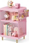 K&uuml;lg-&ouml;&ouml;laud-&ouml;&ouml;laud koos rippuva korvi ja 4 konksuga laste elutuppa, magamistuppa, &uuml;hiselamusse, kontorisse, 3-korruseline &ouml;&ouml;kapp, roosa