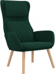 vidaXL k&auml;etugedega lamamistool, TV tool, polsterdatud tool, elutoa tool, TV tool, elutoa tool, elutoa tool, tumeroheline, sametne