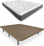 Du&eacute;rmete Online 3D polsterdus tugevdatud m&uuml;ravaba 5 tugevdusvardaga orgaaniline loodus + 6 metalljalga 27cm 105x190cm beež