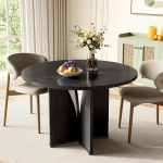 LITTLE TREE 39-tolline s&ouml;&ouml;gilaud 4-kohaline rustikaalne k&ouml;&ouml;gilaud &Uuml;mmargune s&ouml;&ouml;gilaud X-kujulise tugeva alusega talumajapidamise s&ouml;&ouml;gilaud s&ouml;&ouml;gituppa elutuppa Must