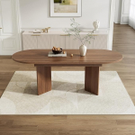 Puidust pikendatav s&ouml;&ouml;gilaud &uuml;mardatud nurkadega, pikendatav s&ouml;&ouml;gilaud 120-160 x 80 x 75 cm, tugevdatud raam, pikendatav s&ouml;&ouml;gilaud 4 kuni 6 inimesele, p&auml;hkli v&auml;rvi (D)