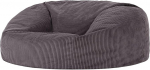 Icon Soul XXL Bean Bag Diivan t&auml;iskasvanutele, tumehall, kohev Corduroy kangas, 2-kohaline, mugav Bean Bag diivan koos t&auml;idisega, lamamistool, Lounge, elutoa m&ouml;&ouml;bel