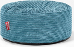 Lounge Pug Pouf Bean Bag 65 cm Round Turquoise Corduroy kangast mugav tool v&otilde;i jalahoob