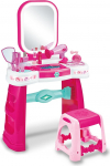 Teorema Giocattoli, Magic Mirror for Girls koos tugitooliga, riietuslaud LED tuledega ja puute heliga, interaktiivne riietuslaud, akutoitega f&ouml;&ouml;n ja ehtekarp.