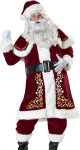 GEMVIE 10-osaline j&otilde;uluvana kost&uuml;&uuml;m T&auml;iskasvanud meeste j&otilde;uluvana kost&uuml;&uuml;mikomplekt Santa Claus Cosplay Xmas Outfit
