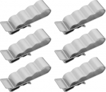 100tk fotogalvaanilise kaabli klambrid roostevabast terasest topeltkaabli kaabliklambrid 32x10mm p&auml;ikesepaneelide kaabliklambrid klambrid 5mm-6.5mm kaabli l&auml;bim&otilde;&otilde;dule