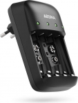 ABSINA akulaadija AA AAA & 9V - NiMH akulaadija AAA AA & 9V plokk 4-Way for Rechargeable Batteries - akulaadija - akulaadija - akulaadija