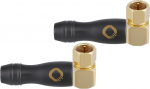 Oehlbach Transmission Shift S90X2 koaksiaalne F-liides IEC (m/m) (satelliidi nurkpistik, adapter, kruvitav) kulditud TV/raadio &uuml;hendamiseks - 2 tk.