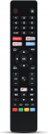 RM-C3250 JVC asenduspult Smart 4K UHD LED telerile koos Netflixi, YouTube'i, Prime Video ja Google Play nuppudega - ilma h&auml;&auml;lefunktsioonita