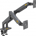 Gaasivedruga lauakinnitus kahele 22-32-tollisele LCD-ekraanile VESA Max. 100 x 100 mm, kuni 15 kg (x2)